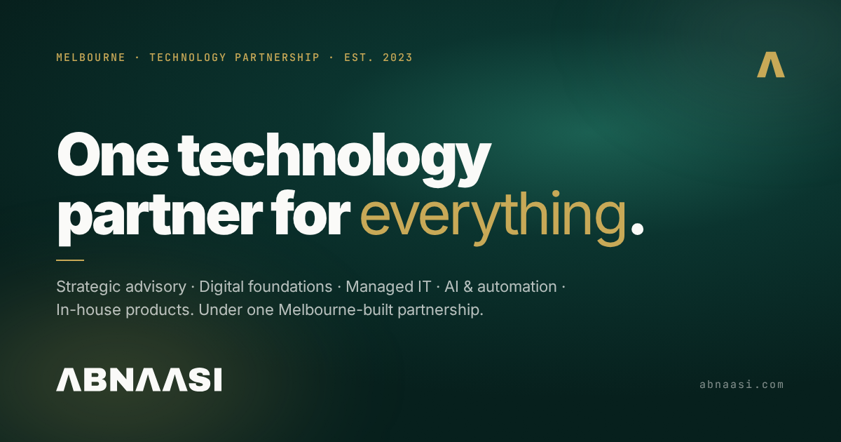 Technology Partner Melbourne SMBs | Abnaasi